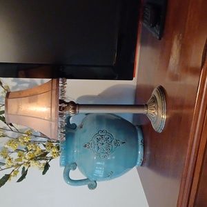 Votive Holder with Beige Shade